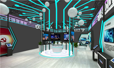 中国电信科技感展会设计案例分享之深圳光博会